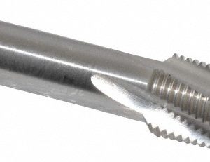 BALAX 1/8-27 NPT, 15&deg; Helix, 4 Flutes, Bottoming Chamfer, Bright Finish, Cobalt, Spiral Flute Pipe Tap 59910-000