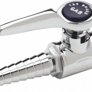T&S BRASS 3/8" Pipe, Ball Head Hose Gas Cock BL-4000-01