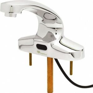T&S BRASS Deck Plate Mounted Faucet: 5" Cast Spout EC-3103-VF05