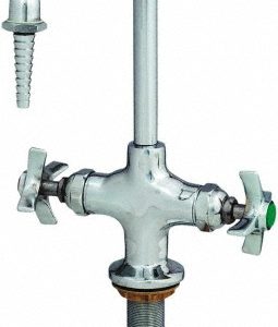 T&S BRASS Standard with Hose Thread, 2 Way Design, Deck Mount, Laboratory Faucet BL-5700-08