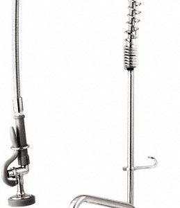 T&S BRASS Riser with Spring Guide, 2 Way Design, Wall Mount, Industrial Sink Faucet B-0287