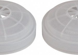 NORTH Facepiece Cartridge, Filter & Filter Cover: White, Use with North 5500, 7700, 5400 & 7600 Series N750036