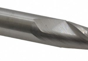SGS Square End Mill: 7/16" Dia, 1" LOC, 2 Flute, Solid Carbide 30355