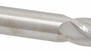 SGS Square End Mill: 9/16" Dia, 1-1/8" LOC, 4 Flute, Solid Carbide 30165