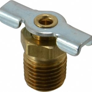 PARKER 1/4" Pipe, Internal Seal Drain Cock & Shutoff Valve DC602-4