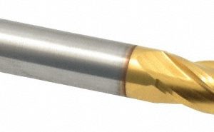 SGS Square End Mill: 5/16" Dia, 13/16" LOC, 4 Flute, Solid Carbide 39139