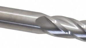 SGS Square End Mill: 5/8" Dia, 2-1/4" LOC, 4 Flute, Solid Carbide 33113