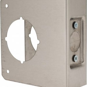 DON-JO 4-1/4" Wide x 4-1/2" High, Stainless Steel, Door Reinforcer 81-S-CW