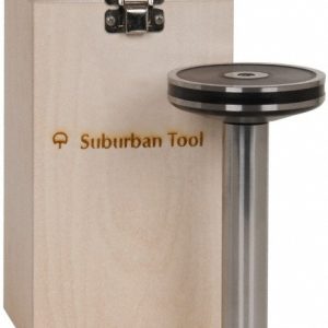 SUBURBAN TOOL 1" Cylinder Dia, 3-3/8" Base Dia, 6-1/2" High, Magnetic Base, Steel Cylinder Square MCS-6
