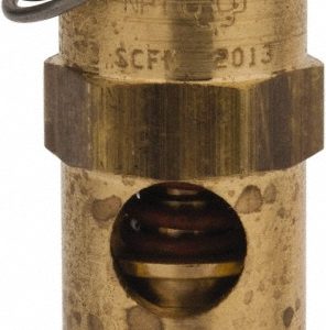 CONRADER ASME Safety Relief Valve: 3/8" Inlet, 178 CFM, 200 Max psi SRV38-200