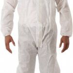 ANSELL Series 68-1500 Disposable Coveralls: Size X-Large, 1.47 oz, SMS, Zipper Closure WH15-S-92-100-05