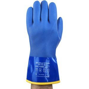ANSELL Chemical Resistant Gloves: AlphaTEC™ 23-202, PVC-Coated, Cotton Liner/PVC Full Coat, Supported, Type B Chemical Resistant Gloves 23202100