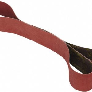 3M Abrasive Belt: 1/2" Wide, 24" Long, 120 Grit, Ceramic 7010308701