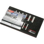 ABILITYONE Socket Set: Deep, 11 Pc, 1/4" Drive 5120016593463