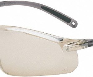 UVEX Safety Glass: Scratch-Resistant, Polycarbonate, Silver Lenses, Full-Framed, UV Protection A704