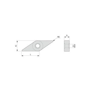 TUNGALOY Turning Insert: VNMG331 HRF AH8015, Carbide 6741708
