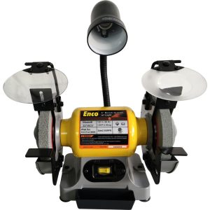 ENCO Bench Grinder: 6" Wheel Dia, 1/2" Arbor Hole Dia TDS-150CL