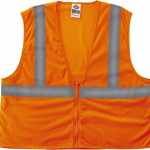 ERGODYNE High Visibility Vest: 2X-Large & 3X-Large, General Purpose Vest, ANSI Class 2 20987