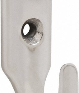 SUGATSUNE Storage Hook: Screw Mount, 1-1/32" Projection, Stainless Steel EL-25
