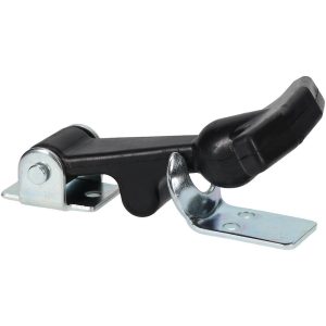 VALUE COLLECTION Hood Door Latch: 2-13/32" OAW, 1-1/8" OAH, Rubber & Steel, Zinc-Plated F35MXXXXZNKT