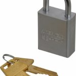 AMERICAN LOCK Padlock: Steel, Keyed Different, 1-1/2" Wide, Chrome-Plated A5100