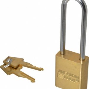 AMERICAN LOCK Padlock: Brass & Steel, Keyed Alike, 1-1/2" Wide A5532KA-27784