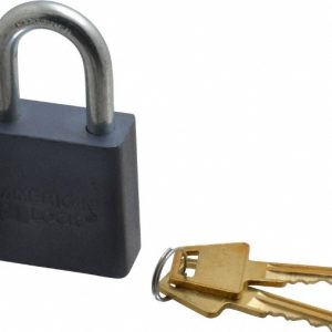 AMERICAN LOCK Padlock: Aluminum, Keyed Different, 1-3/4" Wide A10