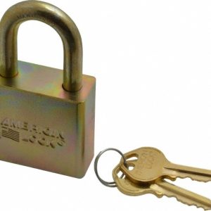 AMERICAN LOCK Padlock: Steel, Keyed Alike, 1-3/4" Wide, Chrome-Plated A5200GLNKA-MJ34817