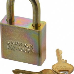 AMERICAN LOCK Padlock: Steel, Keyed Alike, 1-3/4" Wide A5200GLNKA-MJ34818