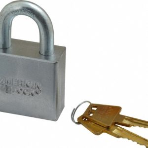 AMERICAN LOCK Padlock: Steel, Keyed Different, 2" Wide A50