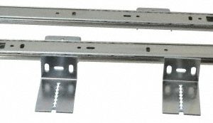 KNAPE & VOGT 18" Slide Length, Chrome Variable-Height Pencil Drawer Slide 8250P 18