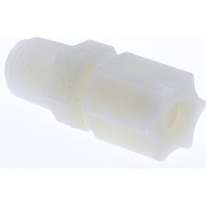 RYAN HERCO PRODUCTS CORP Compression Tube Connector: 1/4 & 5/8-20" Thread, 1/4" Tube OD, Compression x Threaded 0603.033