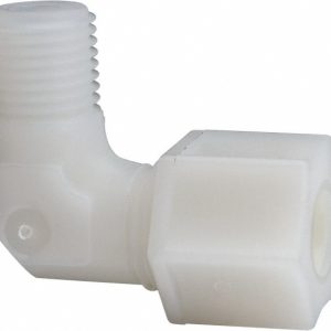 RYAN HERCO PRODUCTS CORP Compression Tube Male Elbow: 1/4 & 5/8-20" Thread, 3/8" Tube OD, Compression x Threaded 0638.053