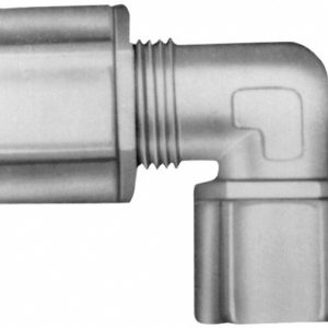 RYAN HERCO PRODUCTS CORP Compression Tube Female Elbow: 1/4 & 7/16-20" Thread, 1/4" Tube OD, Compression x Threaded 0645.033