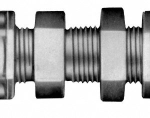 RYAN HERCO PRODUCTS CORP Compression Tube Bulkhead Union: 1/4" Tube OD 0616.033