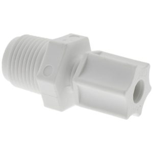 RYAN HERCO PRODUCTS CORP Compression Tube Connector: 1/2-20 & 3/8" Thread, 1/4" Tube OD, Compression x Threaded 0600.035