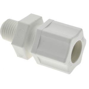 RYAN HERCO PRODUCTS CORP Compression Tube Connector: 1/4 & 3/4-20" Thread, 1/2" Tube OD, Compression x Threaded 0600.063