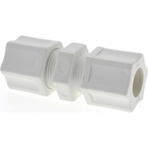 RYAN HERCO PRODUCTS CORP Compression Tube Union: 1/2-20" Thread, 1/2" Tube OD, Compression x Compression 0610.066