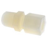 RYAN HERCO PRODUCTS CORP Compression Tube Connector: 1/2 & 7/16-20" Thread, 1/2" Tube OD, Compression x Threaded 0602.066