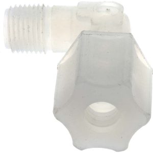 RYAN HERCO PRODUCTS CORP Compression Tube Male Elbow: 1/8 & 7/16-20" Thread, 1/4" Tube OD, Compression x Threaded 0637.031