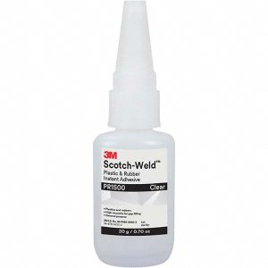 3M Adhesive Glue: 0.7 oz Bottle, Clear 7100039201