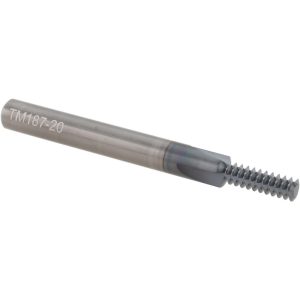 SCIENTIFIC CUTTING TOOLS Straight Flute Thread Mill: 1/4-20, Internal, 3 Flutes, 1/4" Shank Dia, Solid Carbide TM18720A
