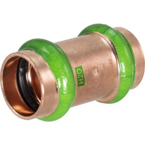 MERIT BRASS Copper Pipe Fittings; Fitting Type: Coupling with Stop ; Fitting Size: 1/2 ; Style: Press Fitting ; Connection Type: Push-to-Connect ; Material: Copper ; End Connection: Press MB12230