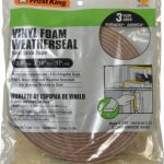 FROST KING 17' Long x 3/4" Wide, Closed Cell PVC Foam Tape Weatherstripping V449BH