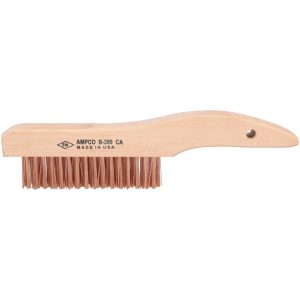 AMPCO Scratch Brush: 4 Row, 16 Column, Bronze B-399