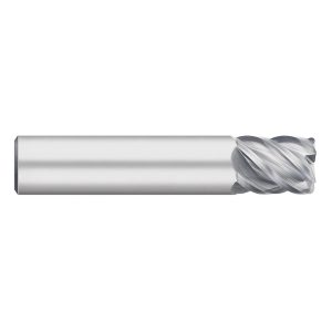 TITAN USA Corner Radius End Mill: 3/4" Dia, 1" LOC, 0.0300" Radius, 5 Flute, Solid Carbide TC61642