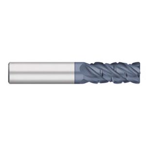 TITAN USA Roughing & Finishing End Mill: 3/4" Dia, 4 Flute, 0.0400" Corner Radius, Corner Radius End, Solid Carbide TC29848