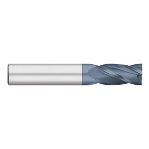 TITAN USA Square End Mill: 1/2" Dia, 1-1/4" LOC, 4 Flute, Solid Carbide TC99533