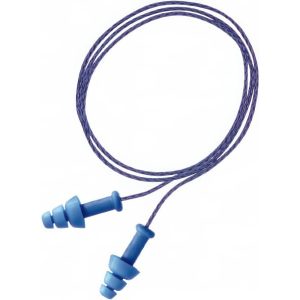 HOWARD LEIGHT Earplugs: Rubber, Flanged, No Roll, Corded SDT-30