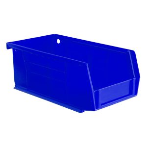 DURHAM Plastic Hang & Stack Bin: Blue PB30220-52